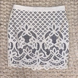 English Factory black and white skirt